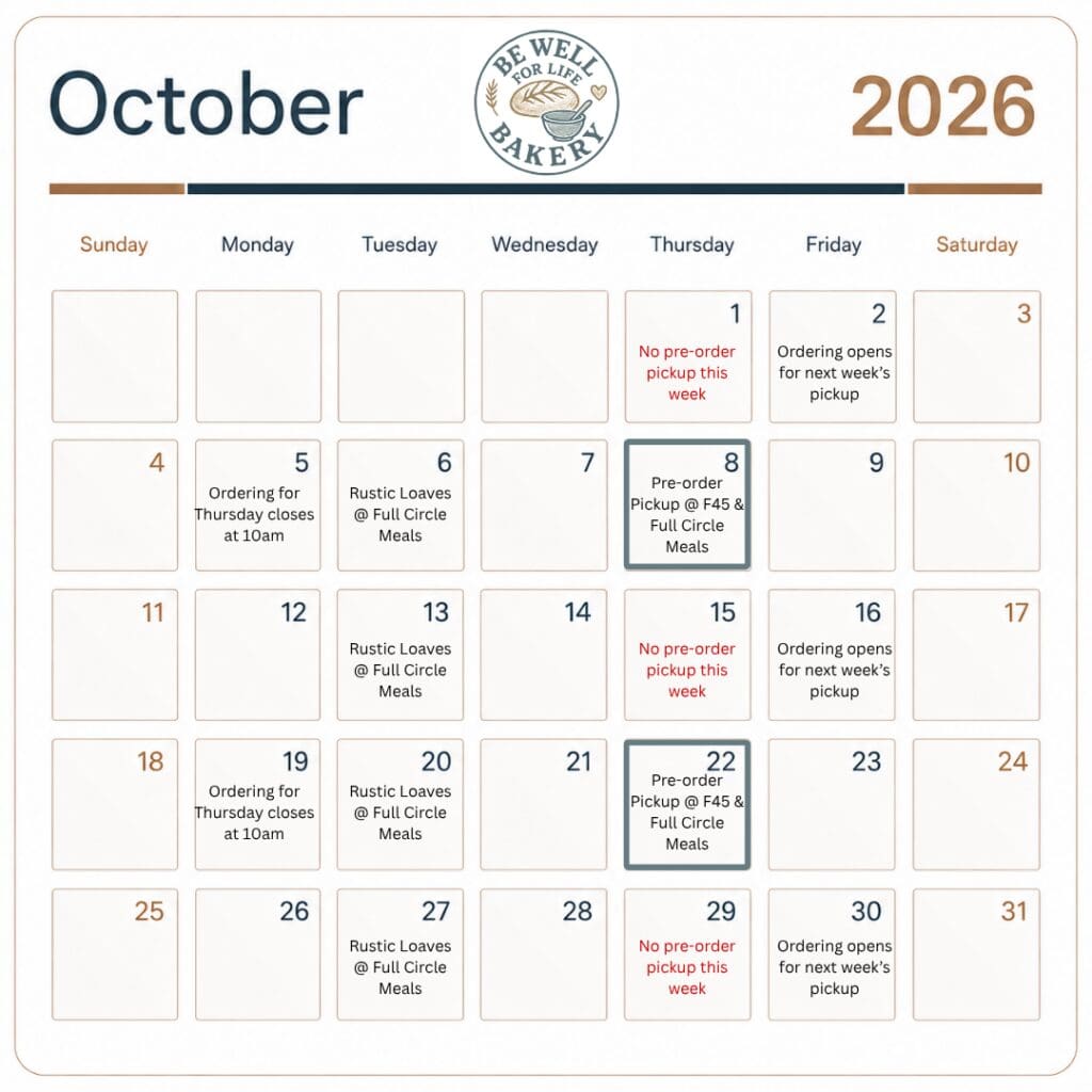 October Calendar