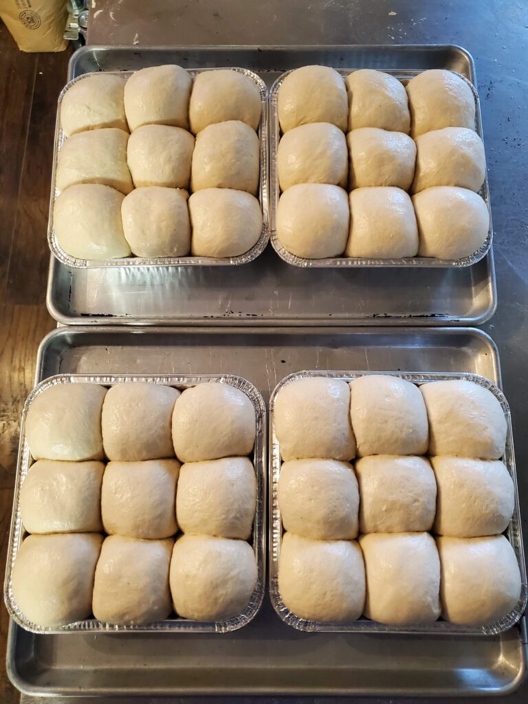 dinner roll dough ready to bake